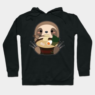 Anime Cute Sloth Japanese Ramen Noodles Kawaii Gift design Hoodie